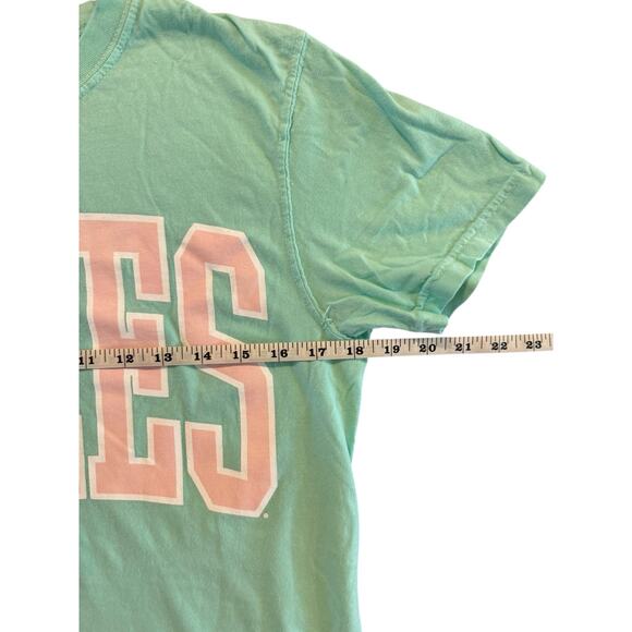 Comfort Colors NOLES Mint Green Pink Graphic Women’s Small FSU Seminoles Shirt - Picture 6 of 7